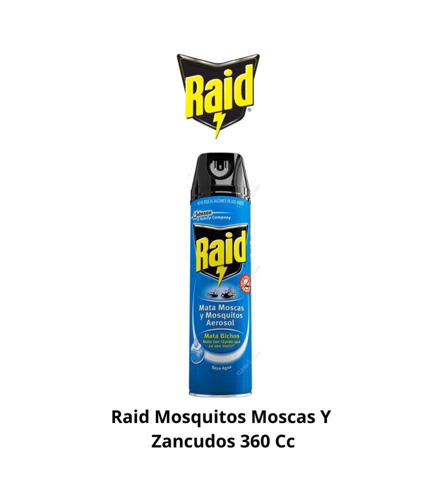 Raid Mosquitos Moscas Y Zancudos 360 Cc