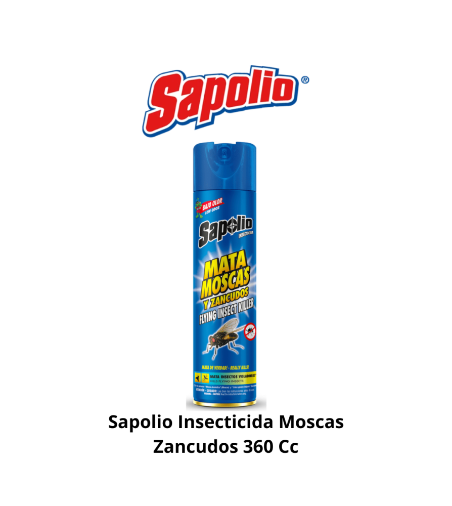 Sapolio Insecticida Moscas Zancudos 360 Cc