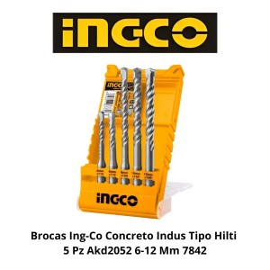 BROCAS INGCO CONCRETO INDUS TIPO HILTI 5 PZ AKD20