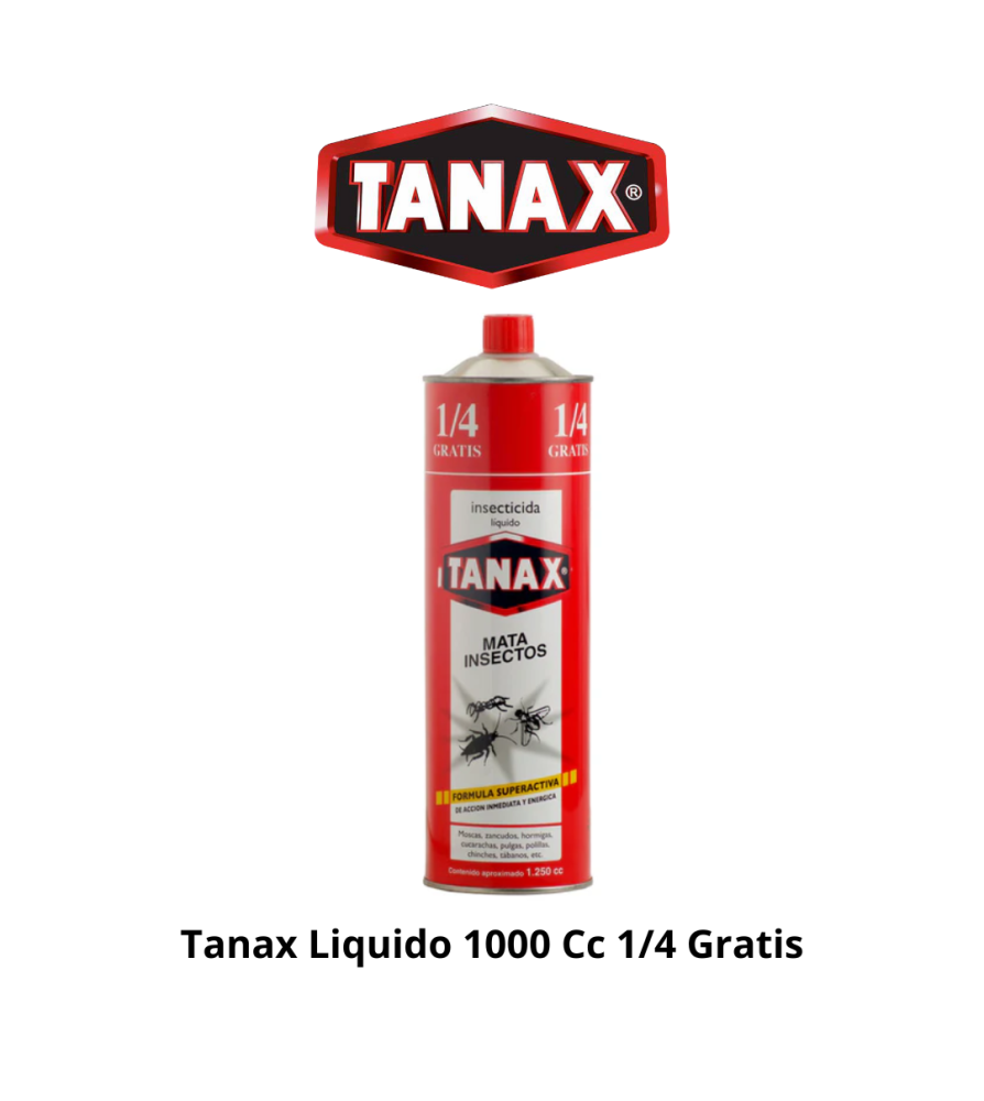 Tanax Liquido 1000 Cc 1/4 Gratis