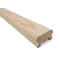 Pasamano Pino Finger 2" C/tope