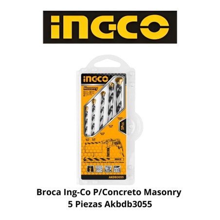 BROCA INGCO P/CONCRETO MASONRY 5 PIEZAS AKBDB3055