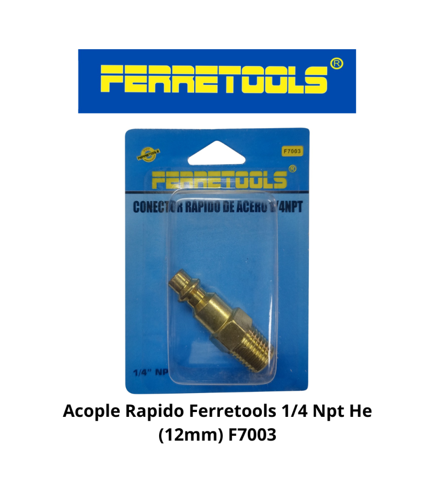 Acople Rapido Ferretools 1/4 Npt He (12mm) F7003