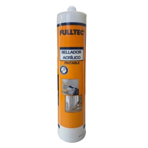 SILICONA FULLTEC SELLADOR ACRILICO BLANCO 300 ML
