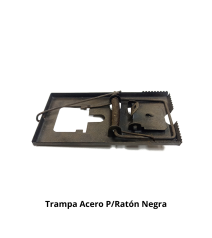 Trampa Acero P/raton Negra