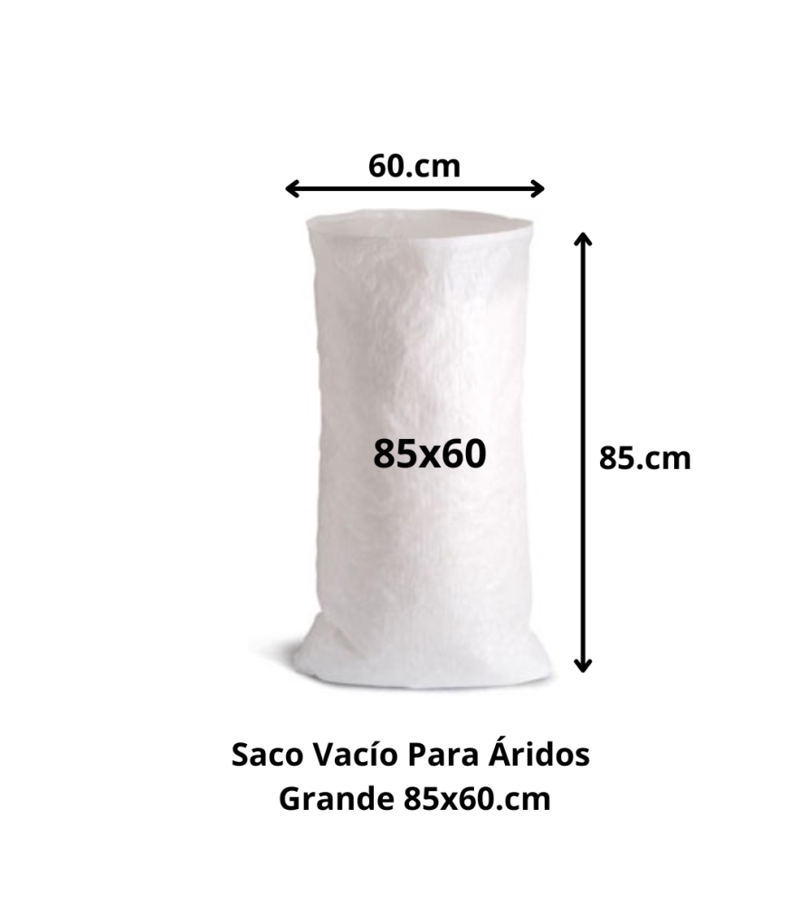 Saco Vacio Para Aridos Grande 85x60