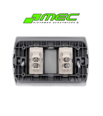 Interruptor Aris Embutido 9/15 Doble 10 A Blanco