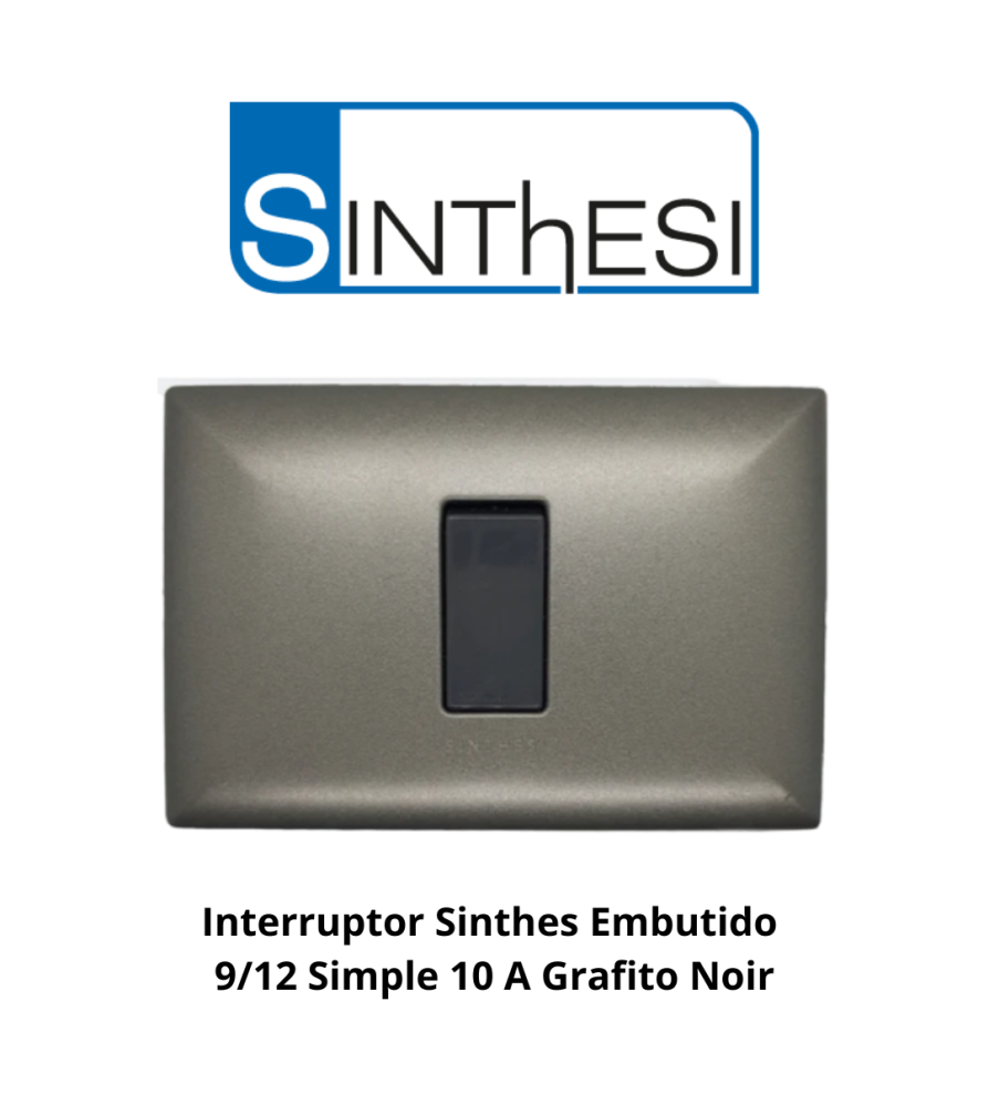 Interruptor Sinthes Embutido 9/12 Simple 10 A Graf
