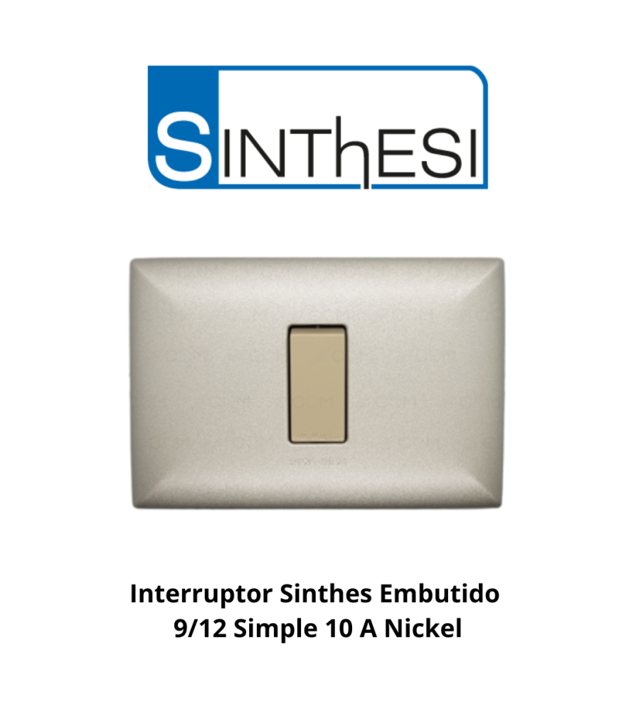Interruptor Sinthes Embutido 9/12 Simple 10 A Nick