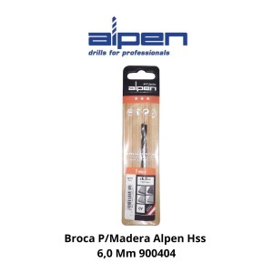 BROCA P/MADERA ALPEN HSS 6,0 MM 900404