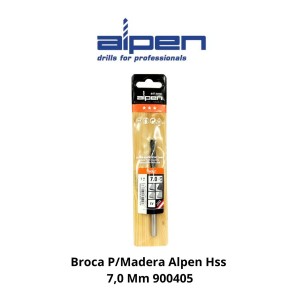 BROCA P/MADERA ALPEN HSS 7,0 MM 900405