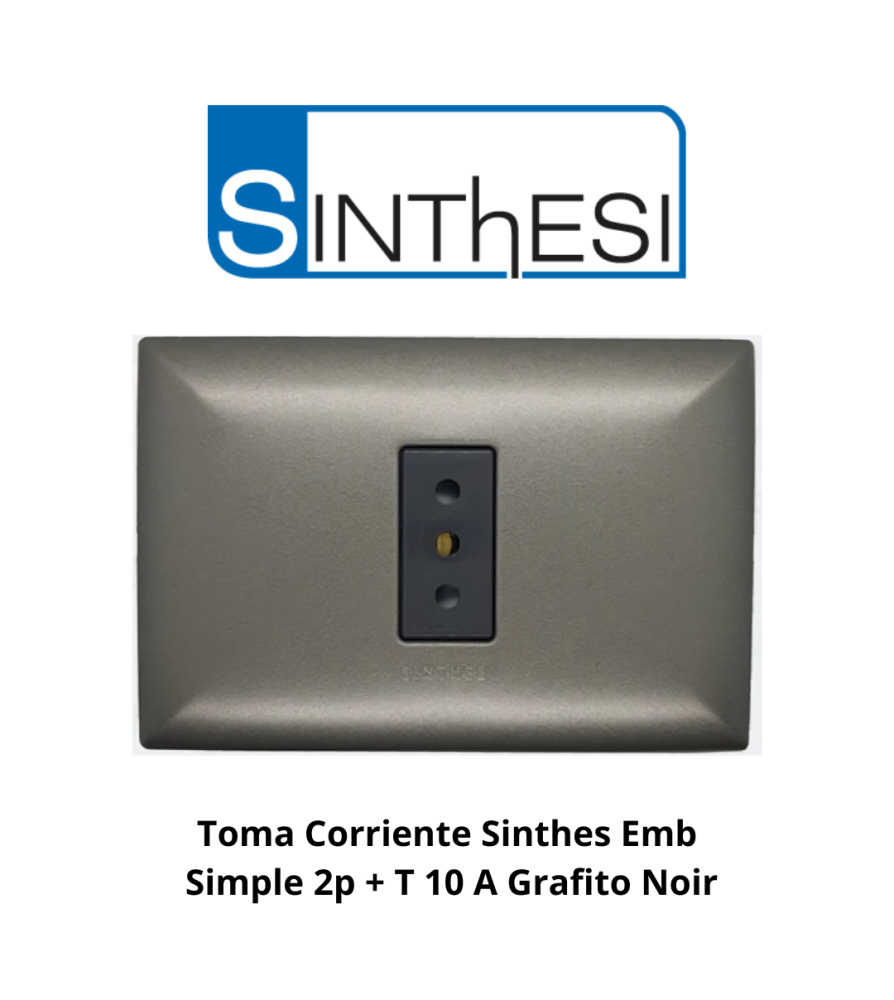 Toma Corriente Sinthes Emb Simpl 2p + T 10 A Grafi