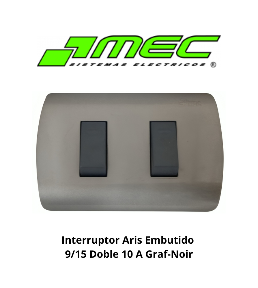 Interruptor Aris Embutido 9/15 Doble 10 A Graf-noi