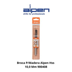 BROCA P/MADERA ALPEN HSS 10,0 MM 900408