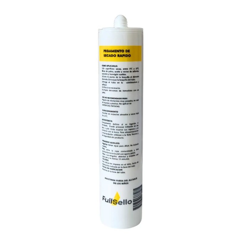 SILICONA FULLSELLO MONTAJE BLANCO 300 ML