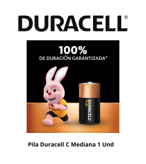 Pila Duracell C Mediana 1 Und