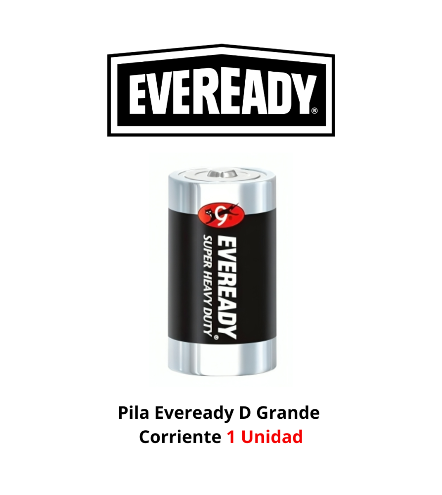 Pila Eveready D Grande Corriente 1 Unidad