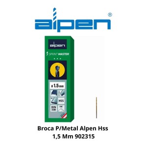 BROCA P/METAL ALPEN/ECEF HSS 1,5 MM 902315/460150