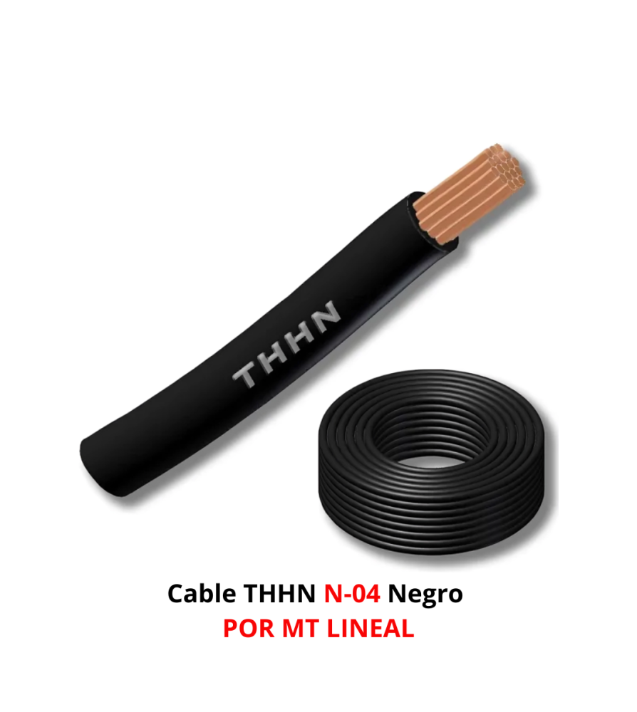 Cable Thhn N-04 Negro