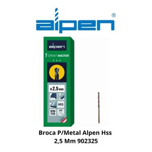 BROCA P/METAL ALPEN/ECEF HSS 2,5 MM 902325/460250
