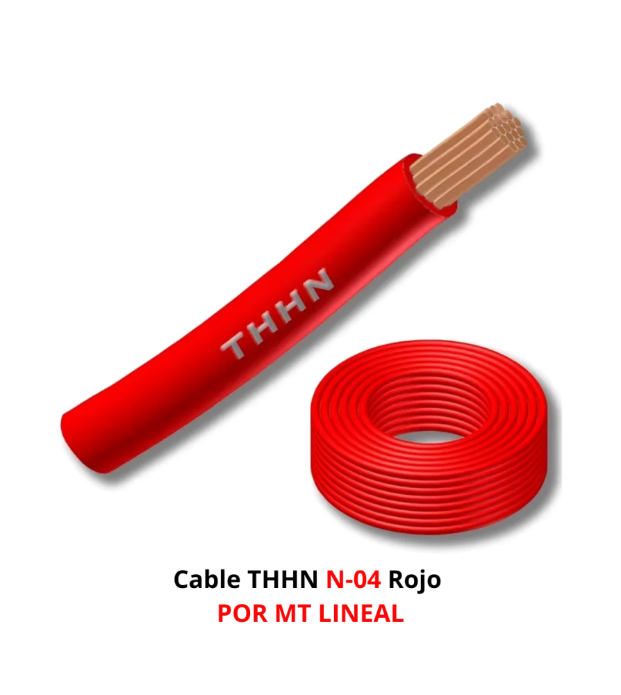 Cable Thhn N-04 Rojo