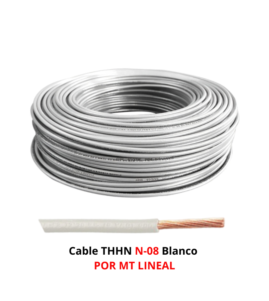 Cable Thhn N-08 Blanco
