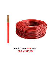 Cable Thhn N-10 Rojo