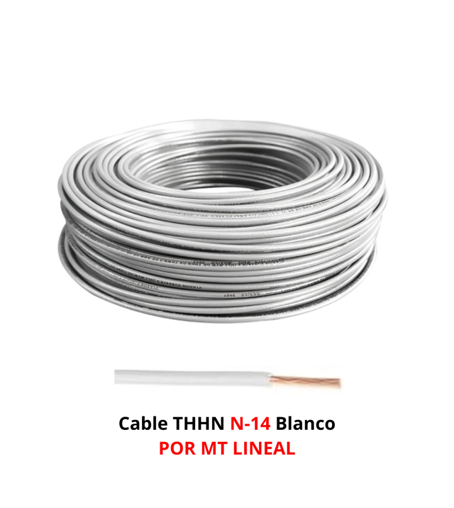 Cable Thhn N-14 Blanco