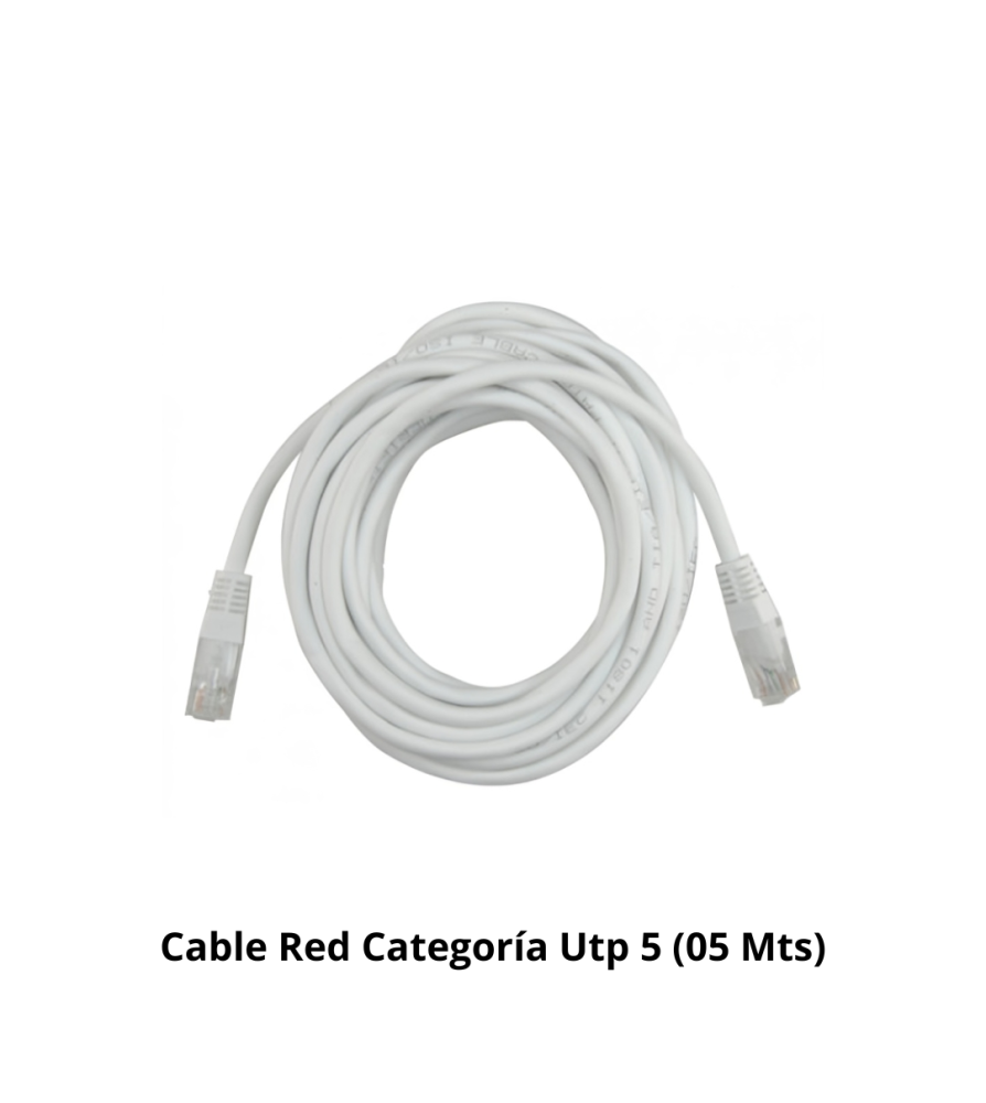 Cable Red Categoria Utp 5 (05 Mts) - Socodima.cl