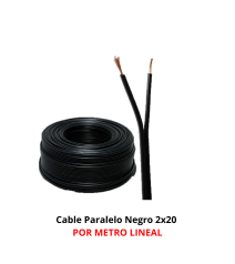 Cable Paralelo Negro 2x20