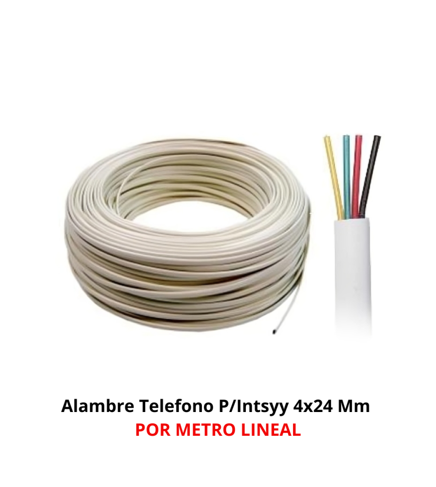 Alambre Telefono P/intsyy 4x24 Mm