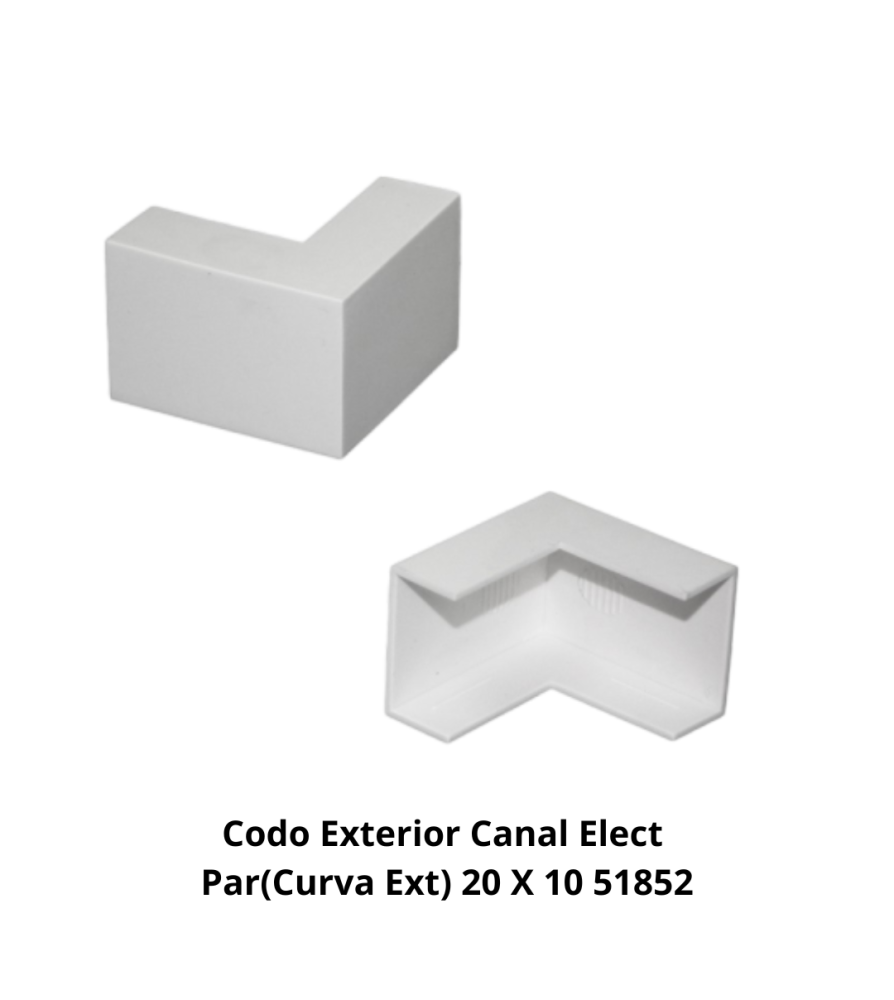 Codo Exterior Canal Elect Par(curva Ext) 20 X 10 5