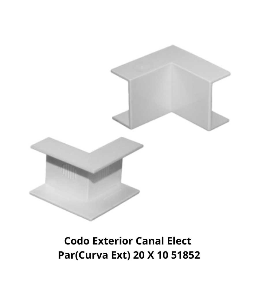 Codo Interior Canal Elect Par(curva Int) 20 X 10 5
