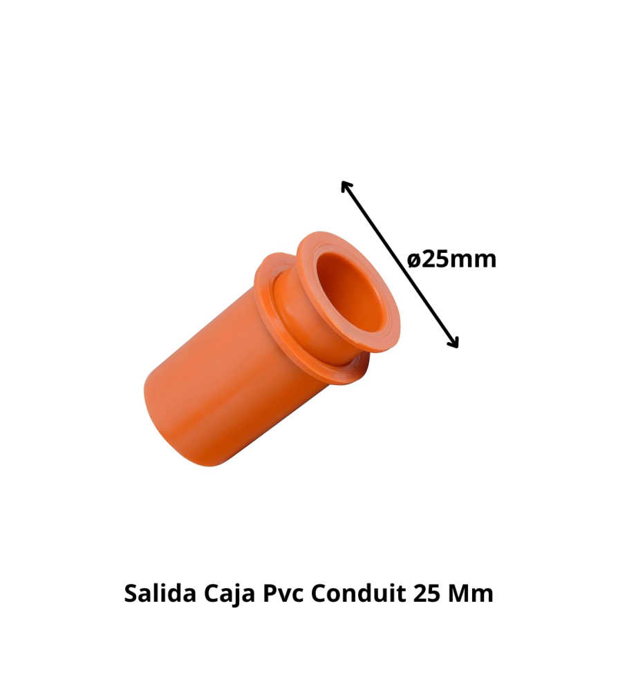 Salida Caja Pvc Conduit 25 Mm