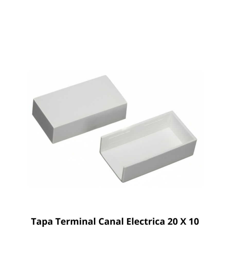 Tapa Terminal Canal Electrica 20 X 10