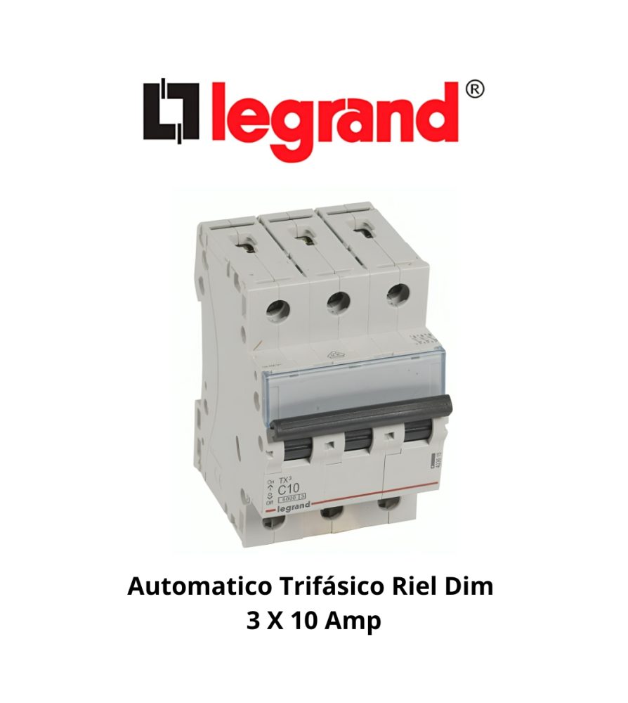 Automatico Trifasico Riel Dim 3 X 10 Amp