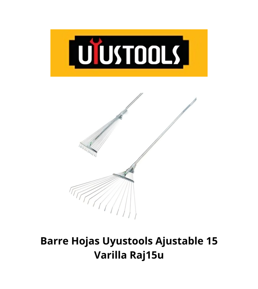 Barre Hojas Uyustools Ajustable 15 Varilla Raj15u