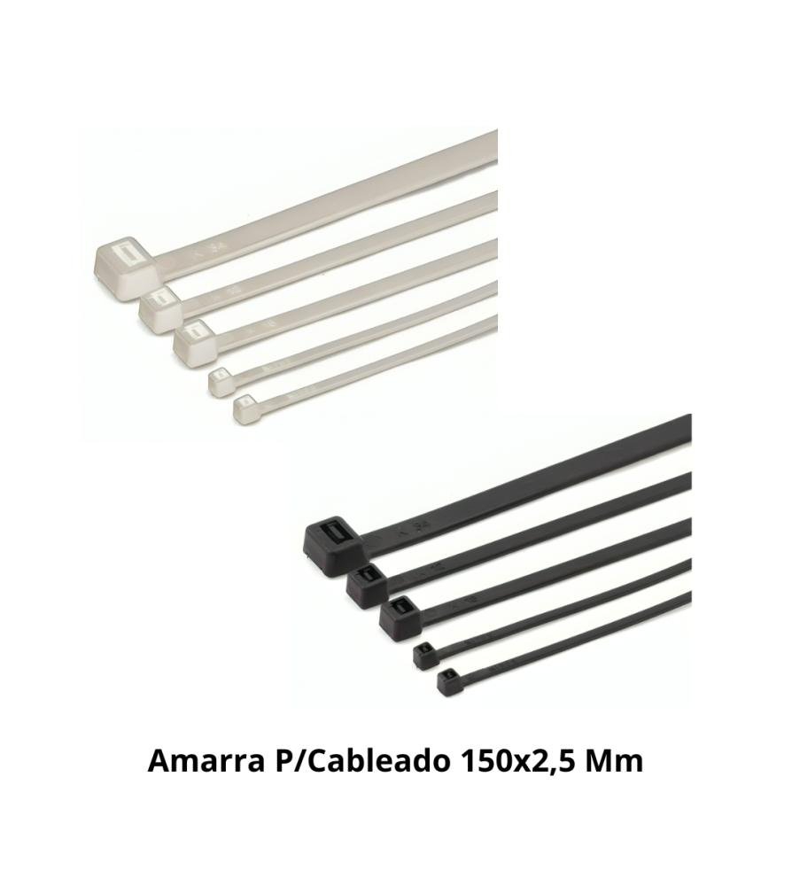Amarra P/cableado 150x2,5 Mm