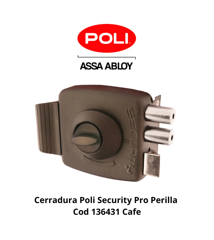 Cerradura Poli Security Pro Perilla Cod 136431 Caf