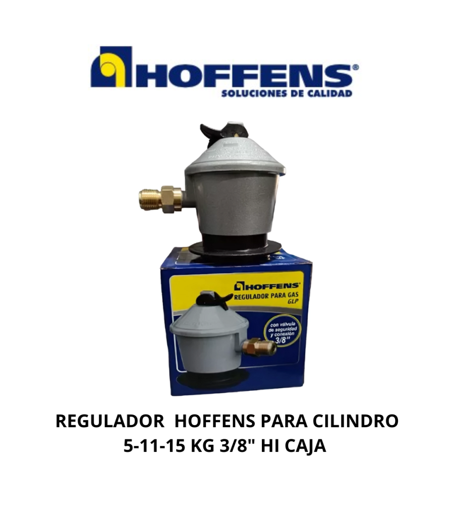 Regulador Hoffens Para Cilindro 5-11-15 Kg 3/8" H