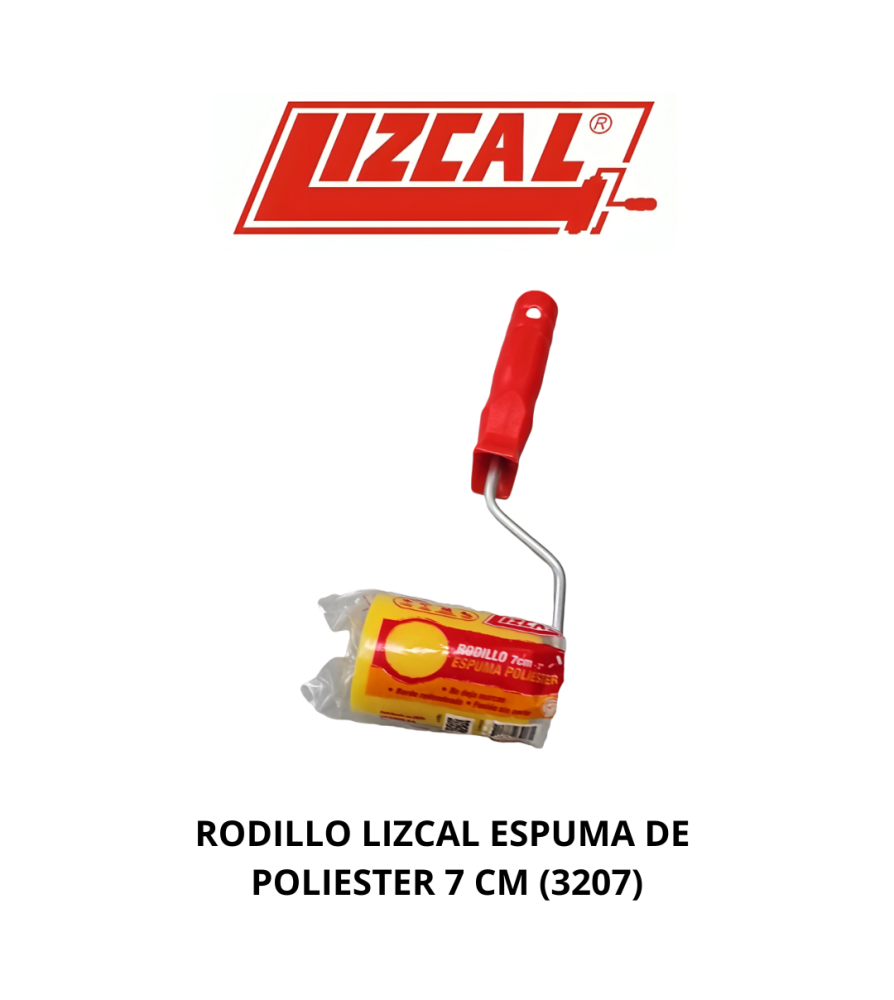 Rodillo Lizcal Espuma De Poliester 7 Cm (3207)