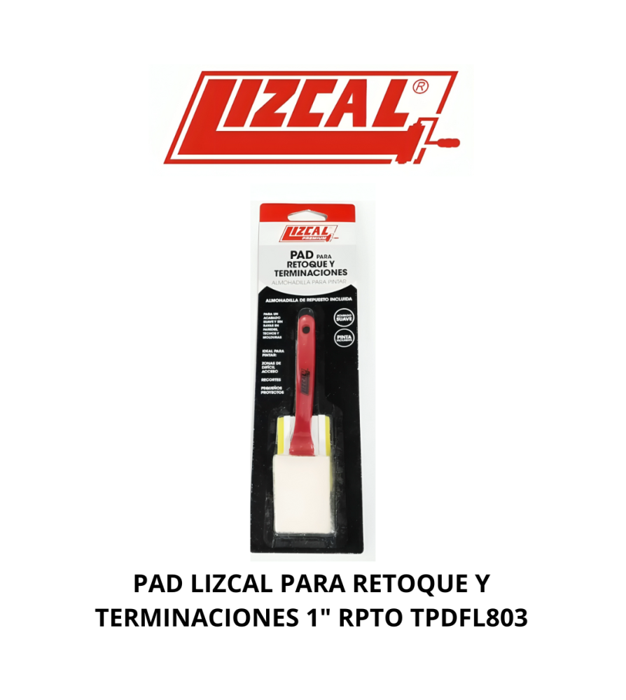 Pad Lizcal Para Retoque Y Terminaciones 1" Rpto Tp