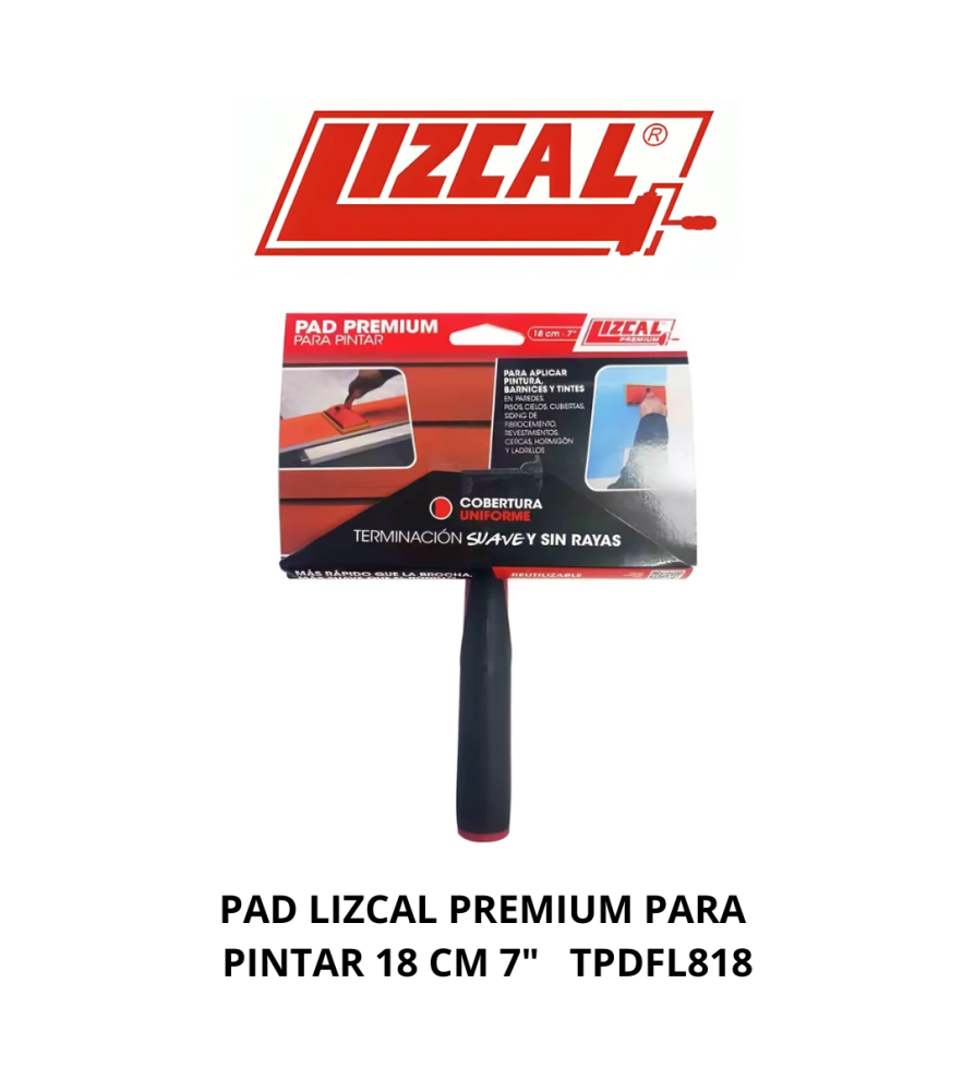 Pad Lizcal Premium Para Pintar 18 Cm 7" Tpdfl818