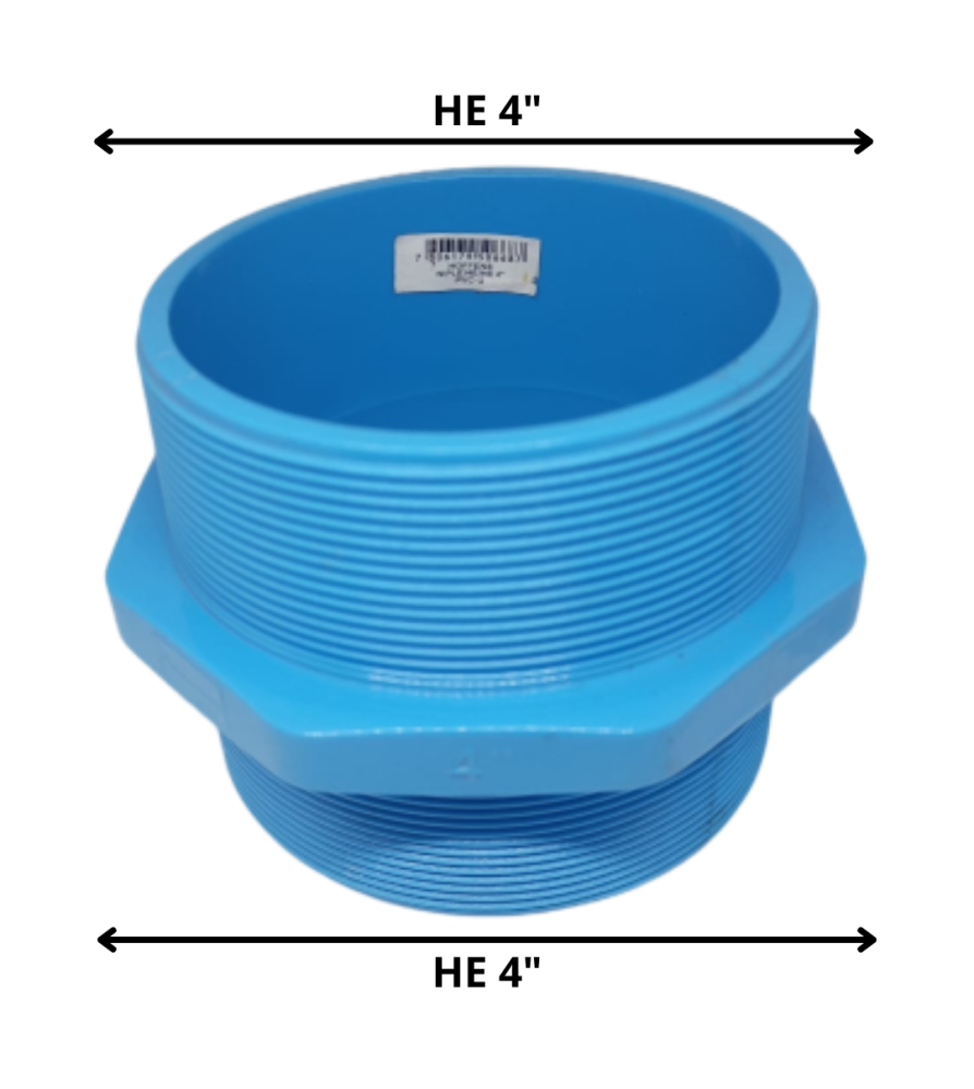 Niple Pvc Presion 4" He X 4" He