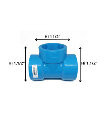 Tee Pvc Hi Presion 1 1/2 X...