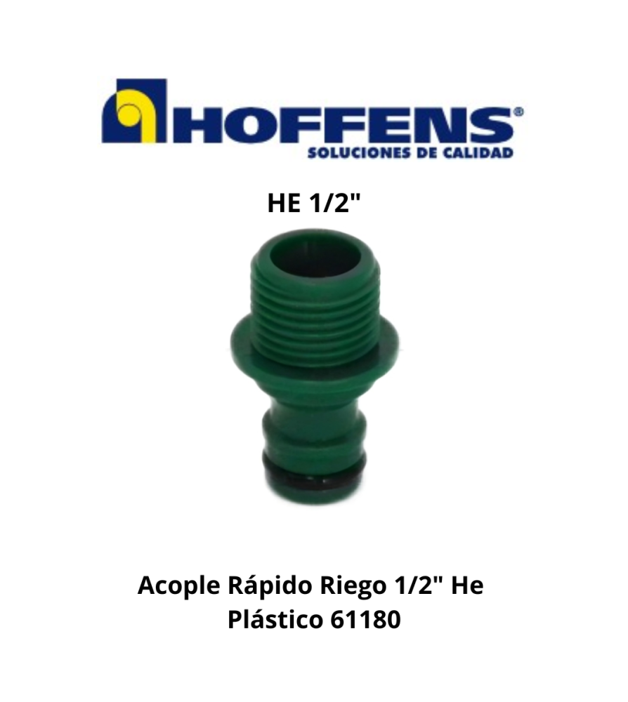 Acople Rapido Riego 1/2" He Plastico 61180