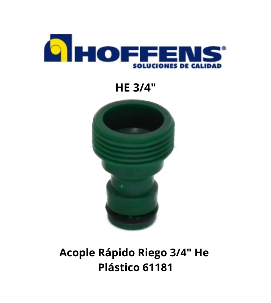 Acople Rapido Riego 3/4" He Plastico 61181