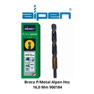 BROCA P/METAL ALPEN/ECEF HSS 16,0 MM 900184/461600
