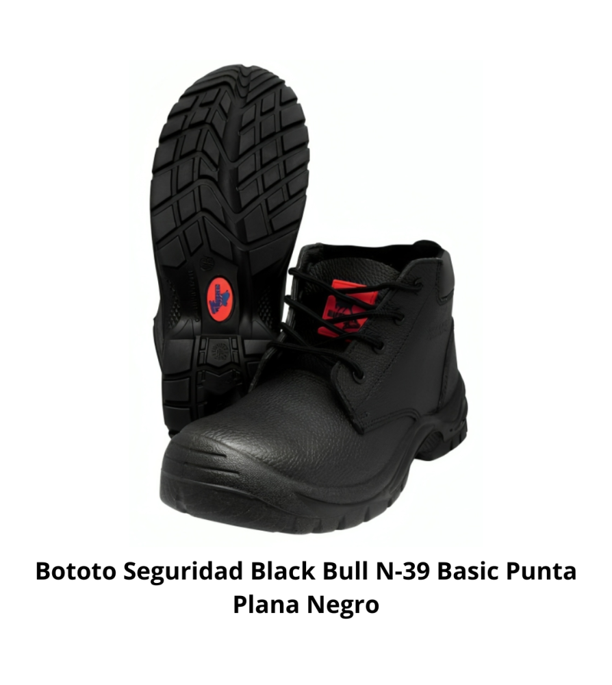 Bototo Seguridad Black Bull N-39 Basic Punta Plana