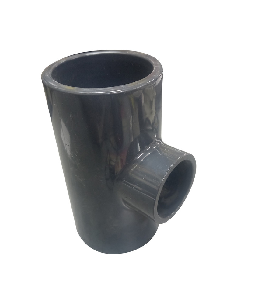 Tee Pvc Cem Reduccion Presion 75x50 Mm